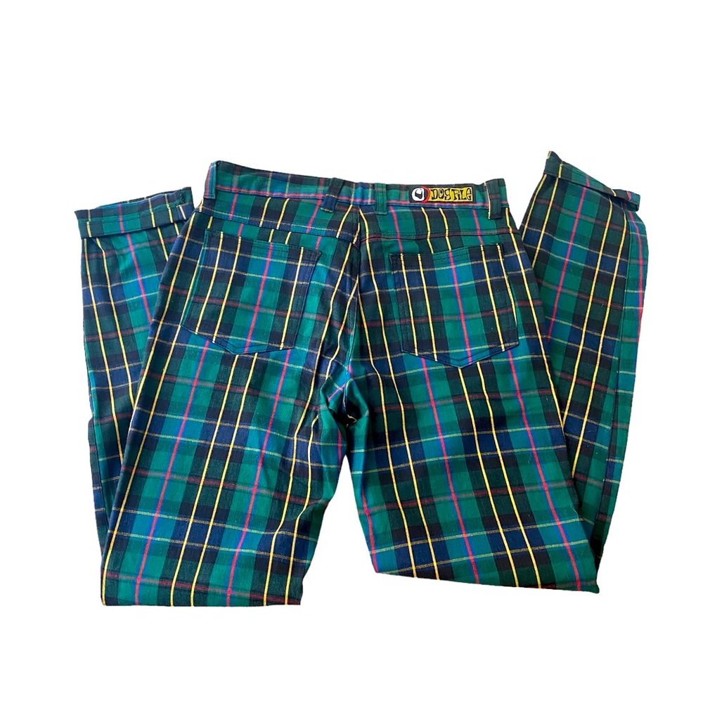 Dogpile Green Plaid Pants 90s Punk